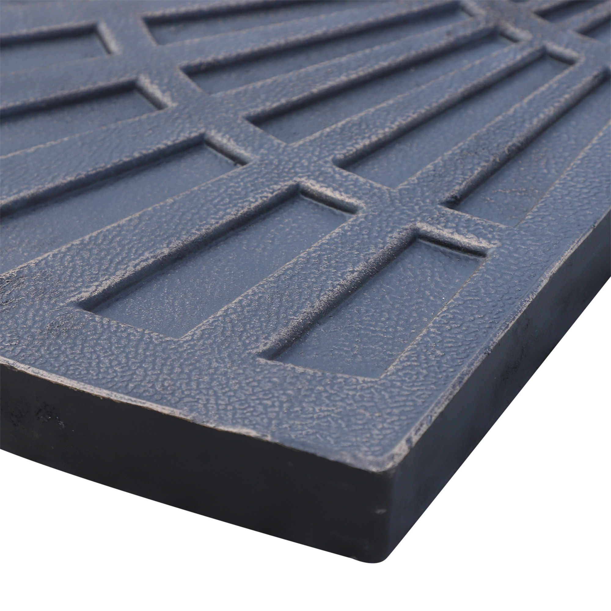 2-tlg. Set Gewichte für Sonnenschirmständer Platten-Schirmständer Sonnenschirmbasis halbrund mit Handgriff Kunstharz + Metall Bronze 66 x 47 x 4,2 cm 30 kg