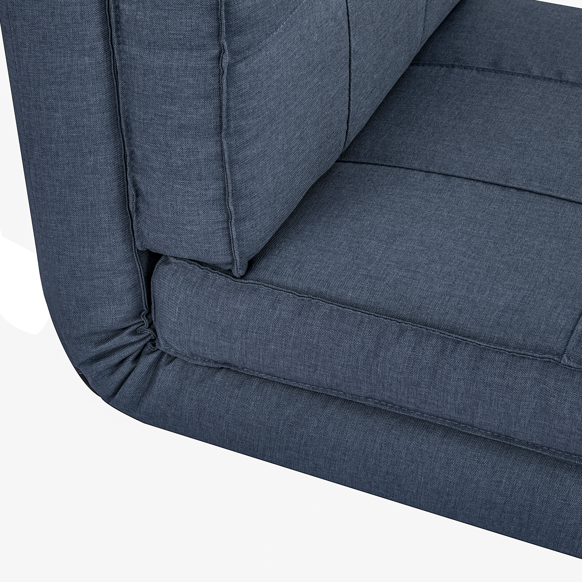 Bodensofa klappbar Schlafsessel Bodenstuhl 5-stuhfig verstellbar Klappsessel Schlafsofa Sofabett Einzelsofa Blau 61 x 73 x 58 cm