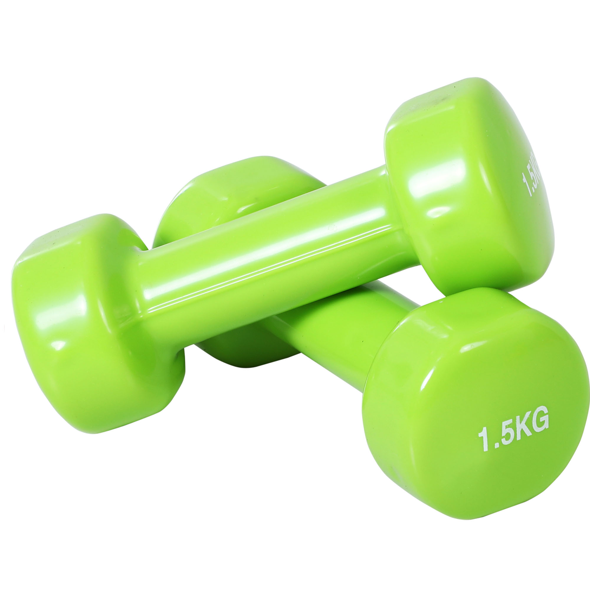Hantelset 4 Hantelpaare mit Koffer 0,5 kg/1 kg/1,5 kg/2 kg Eisen+Kunststoff Rot Gelb Grün Lila