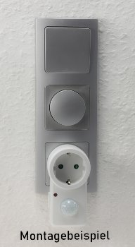 Zwischenstecker mit Bewegungsmelder / 120°, 9m Reichweite , 230V/1200W, weiß