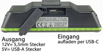 LED Baustrahler mit Akku "BSA-60 duo", 2x30W, 5600lm, 4500K / neutralweiß