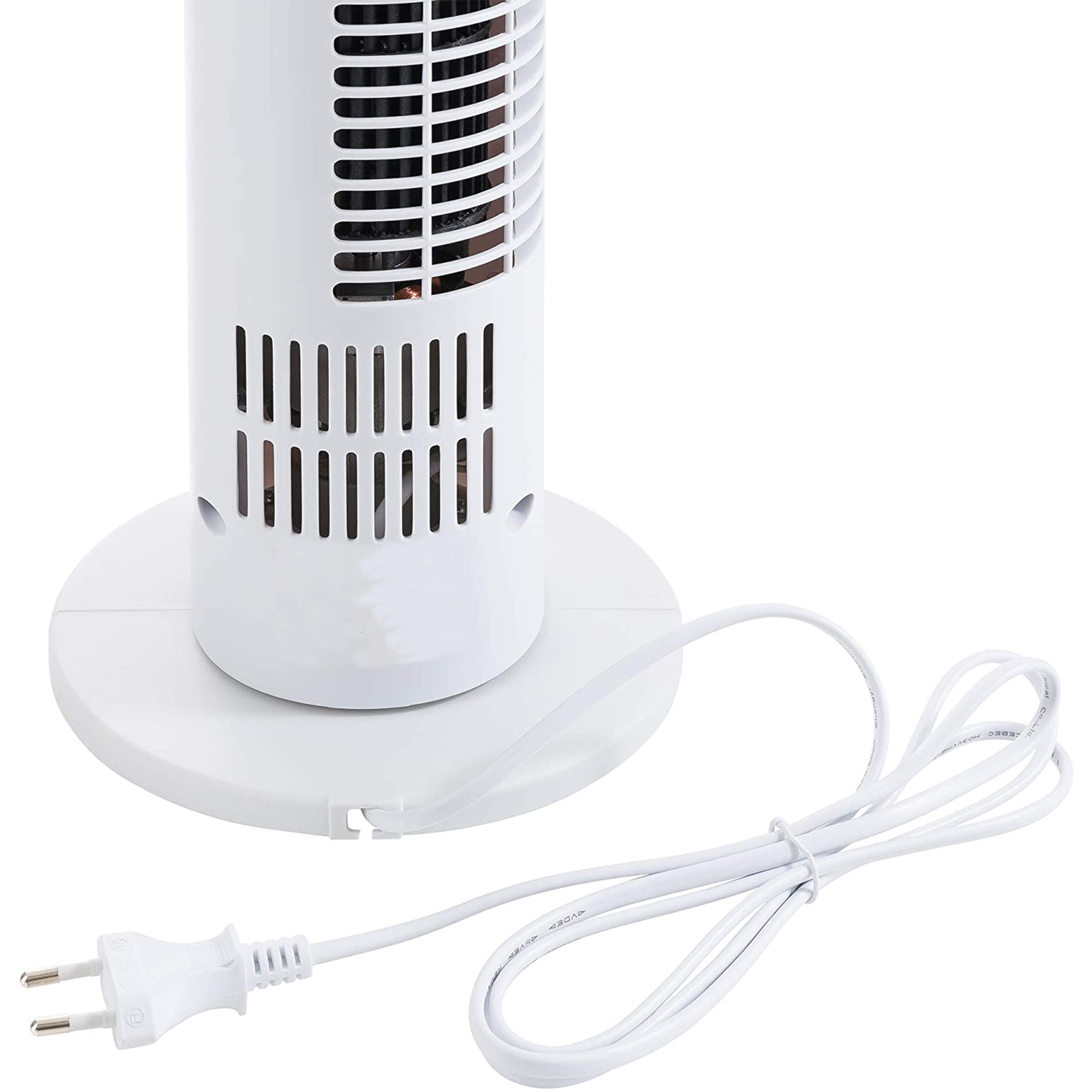 Turmventilator, 3 Modi, leiser Betrieb, Timer, Fernbedienung, 18x78,5cm, Weiß