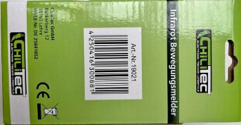 Aufputz Bewegungsmelder "CBM" 180°, IP44, 1-1200W, 3-Draht, weiß