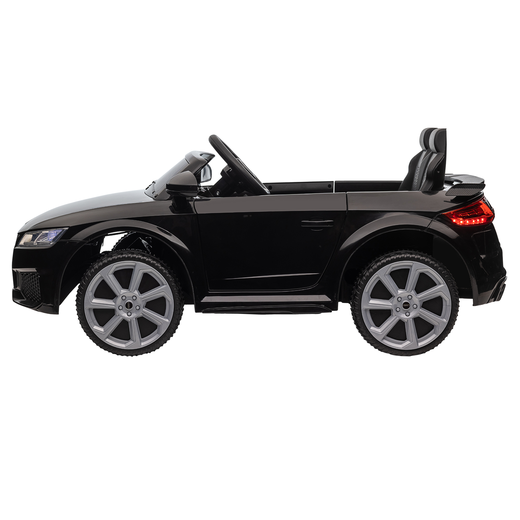 Kinderfahrzeug Audi TT RS Roadster, 3 km/h, Fernbedienung, LED, USB, schwarz