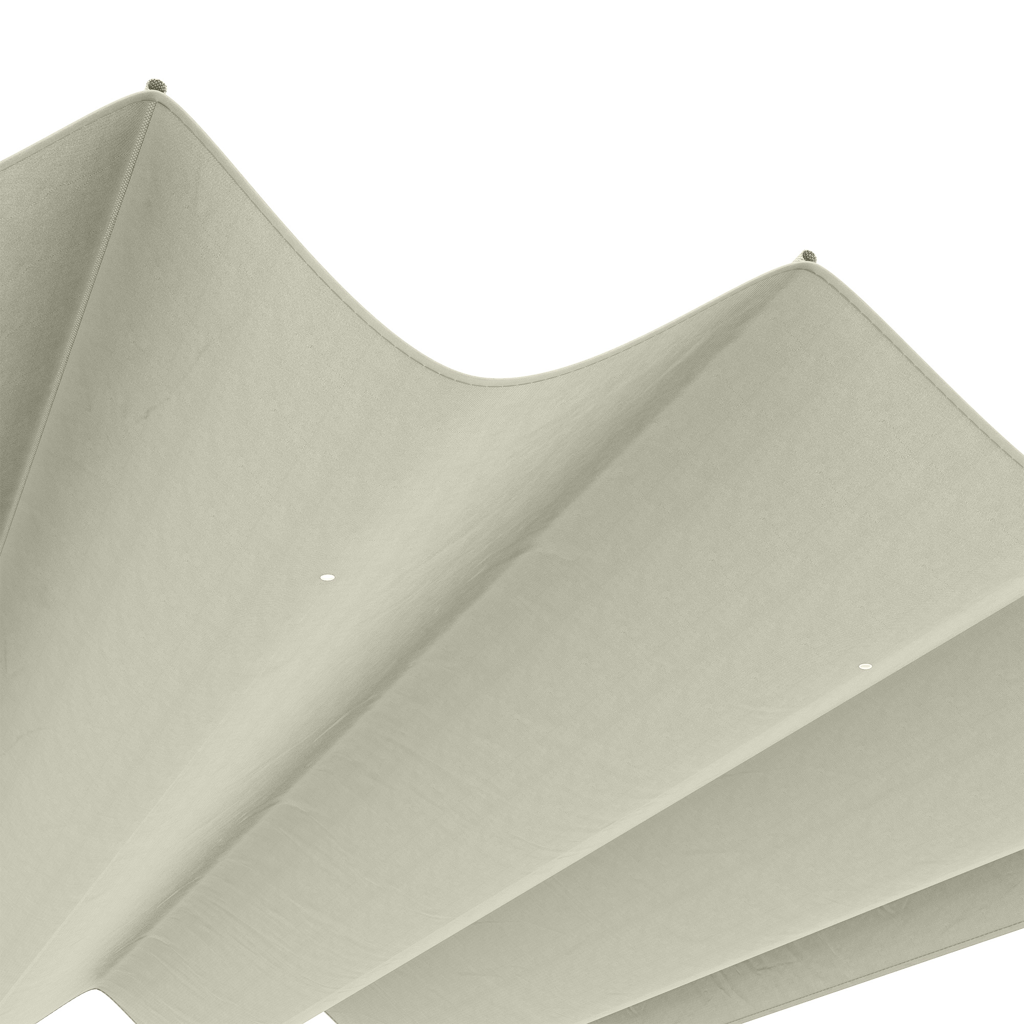 Ersatzdach für 2,85 x 2 m Gartenpavillon, ausziehbar, einfache Montage, Polyester, Cremeweiß