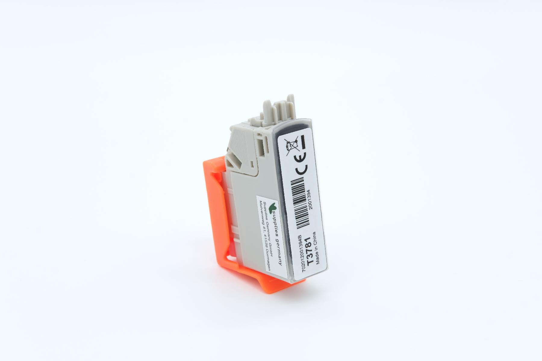 T3781XLBK alternativ Tinte black für Epson / C13T37814010 / 500 Seiten