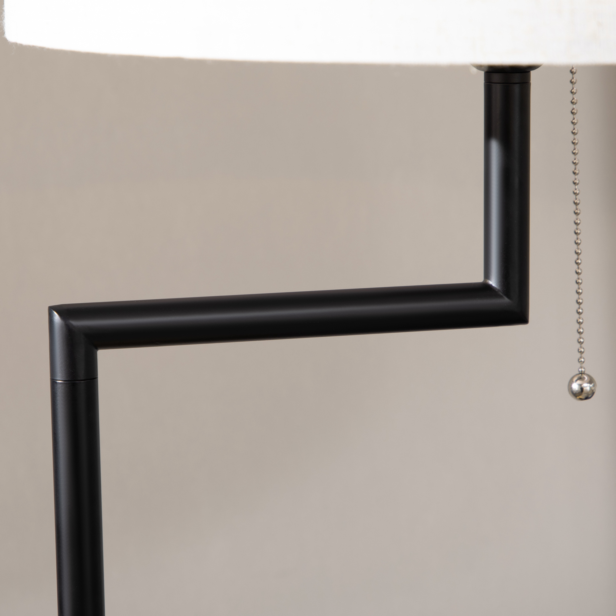 Stehleuchte inkl. Regal, Standleuchte, Kettenzug, E 27, 40 W, Bambus, Natur + Schwarz
