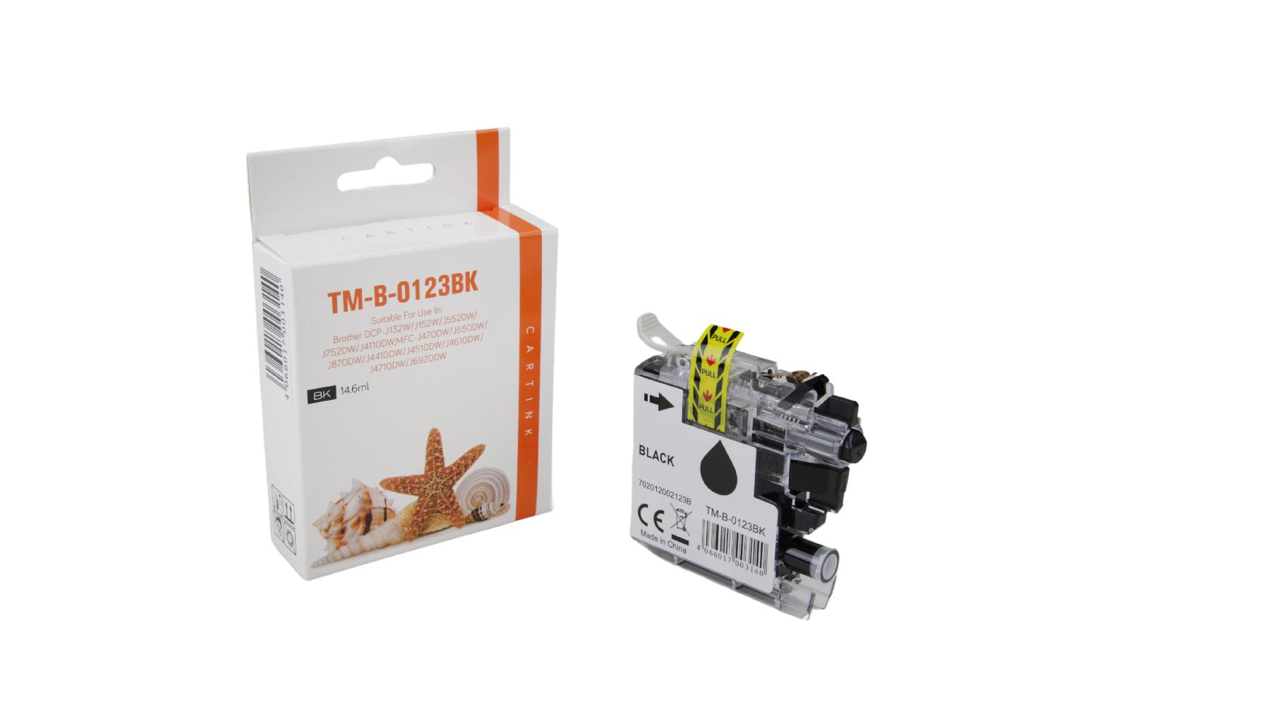 LC121/123BK alternativ Seestern Tinte Blac / LC123BK / 14,6ml