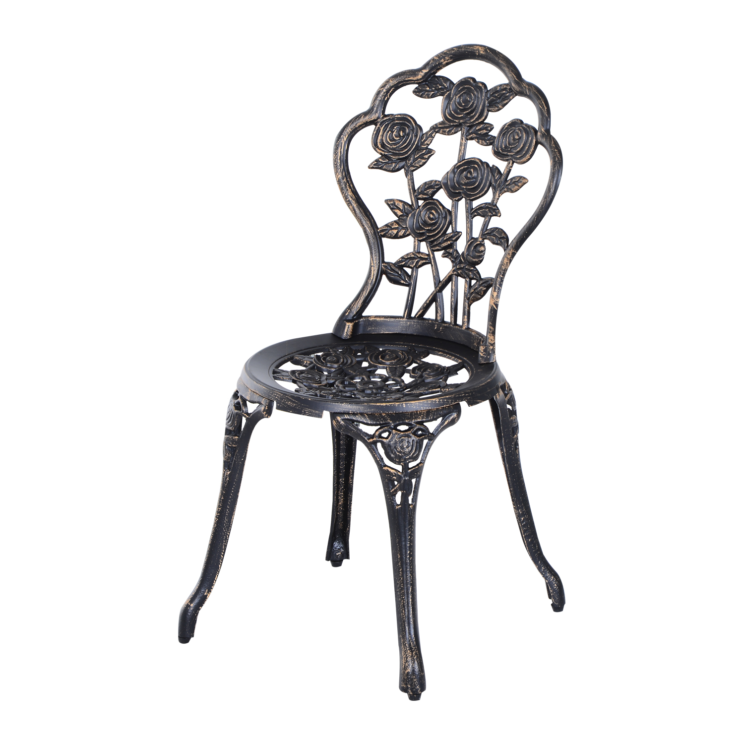 Gartenmöbel für 2 Personen Gartenset Sitzgruppe Balkonset Balkonmöbel Set Garnitur Tisch Stuhl Bronze