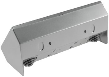3-fach Steckdosenblock, silber / 250V~/ 16A, Aufbaumontage