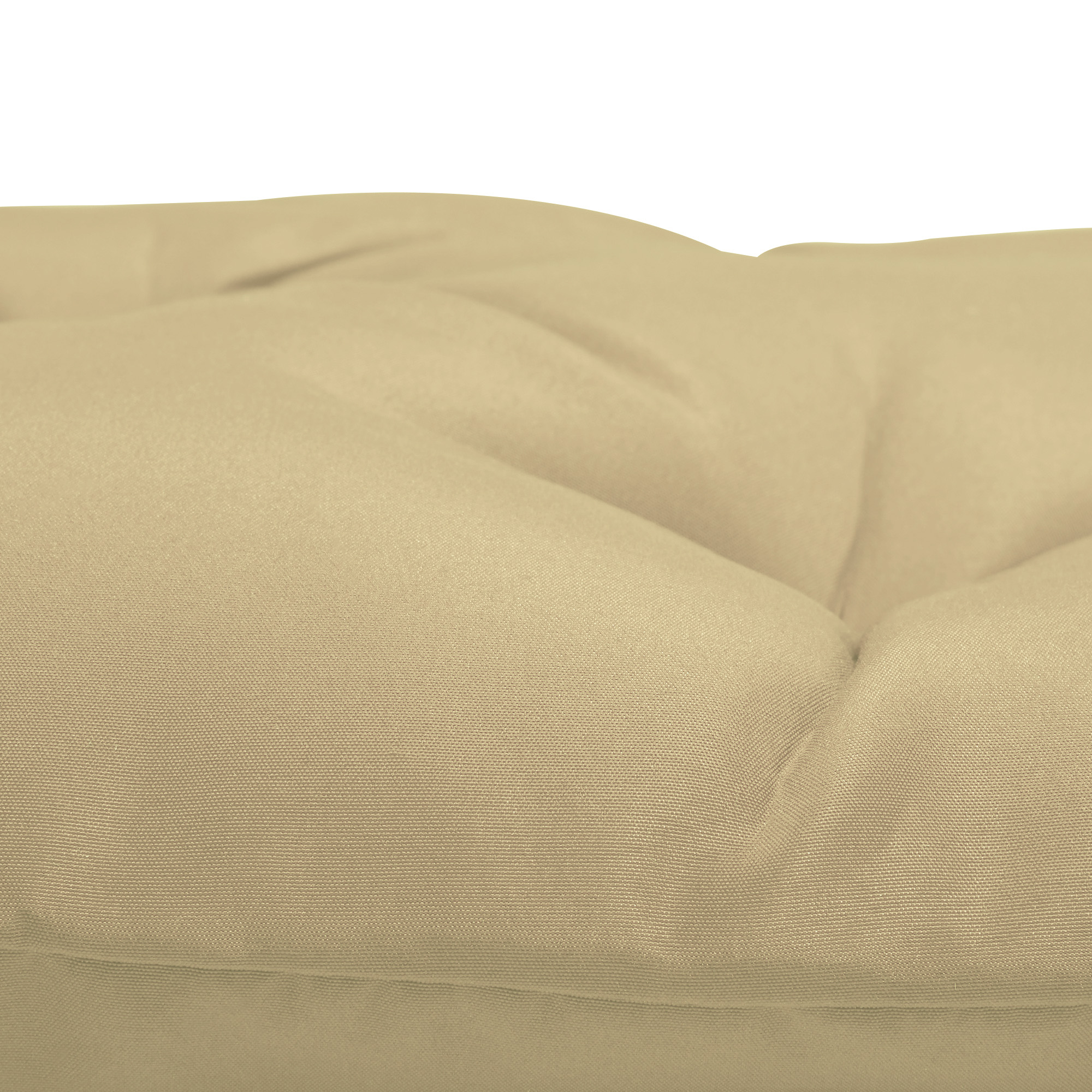 2er-Set Sitzkissen, 98 x 50 cm Stuhlkissen mit Bindebänder, Stoffbezug, 8cm dick Khaki