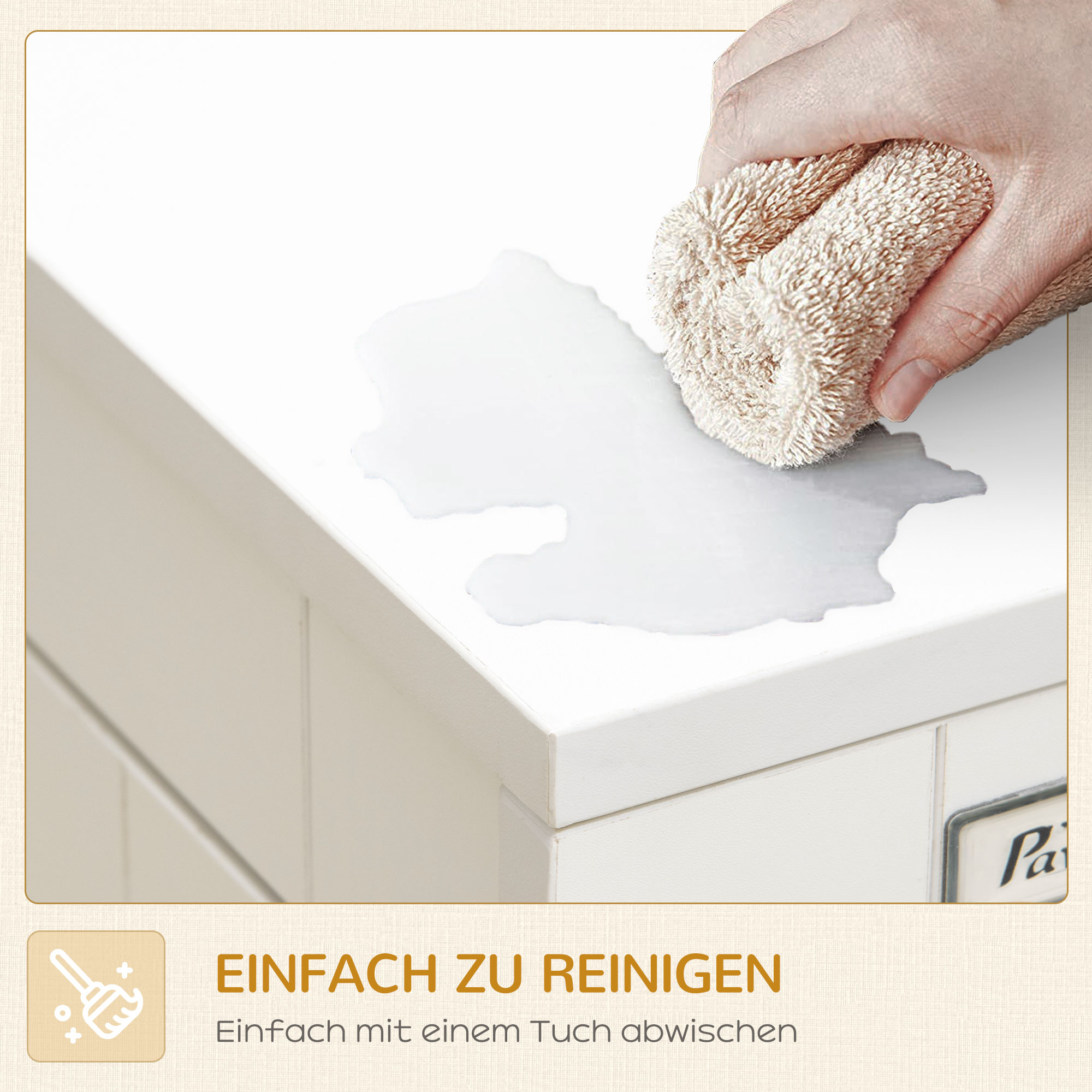 Hundebox, inkl. weicher Matte, 2 Türen, 2 Türen, verriegelbar, Stahl, Weiß, 94 x 60 x 71,5 cm