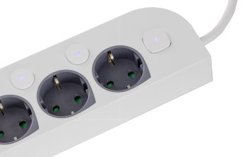 4-fach Steckdosenleiste mit Schalter / USB-A / C, Einzelschaltung, 1,5m Kabel