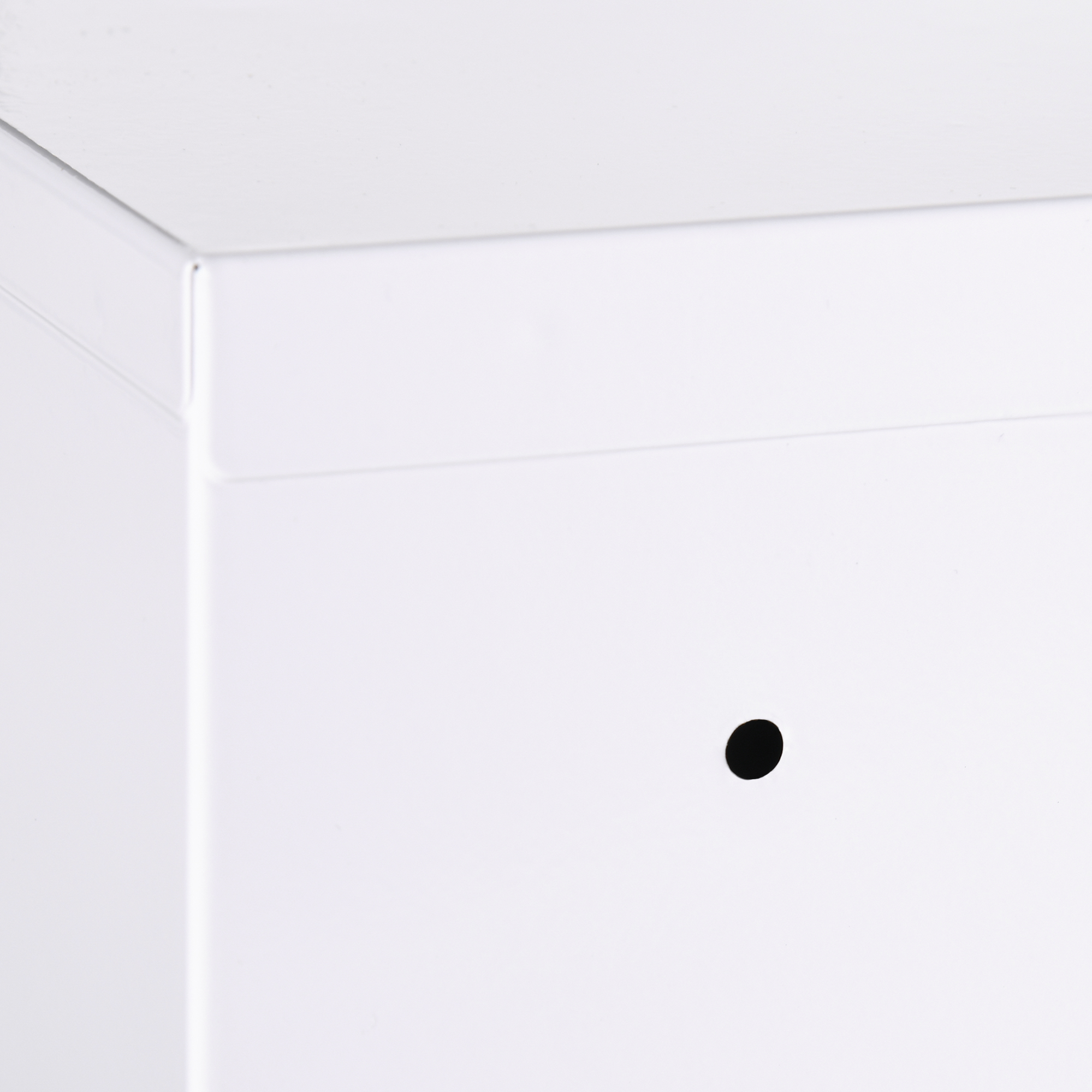 Medizinschrank, 3 Fächer, abschließbare Tür, stabiles Stahlgehäuse, weiß, 40 x 15 x 53,5 cm