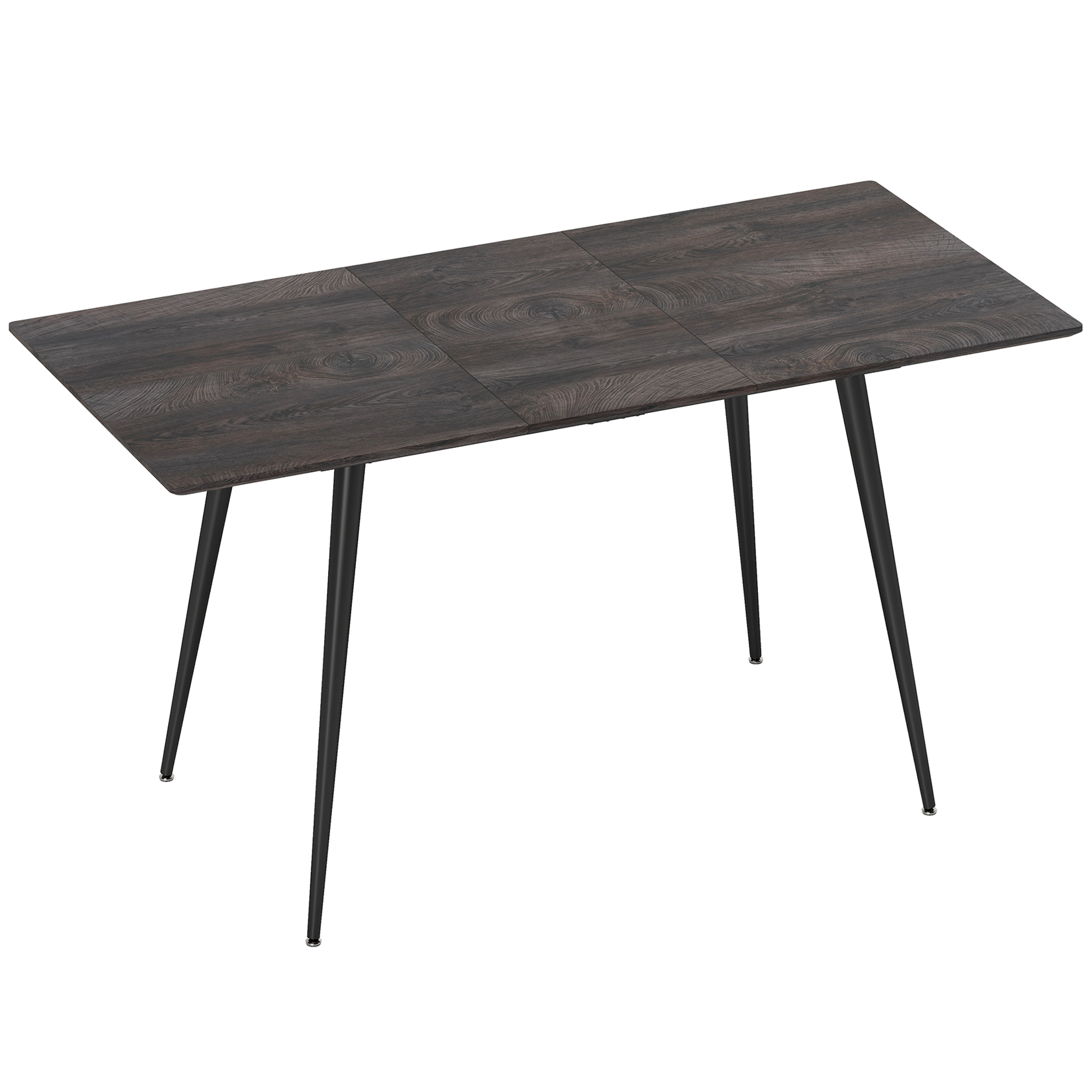 Ausziehbarer Esstisch, Erweiterbarer Tisch für 6-8 Personen, Küchentisch mit soliden Stahlbeinen