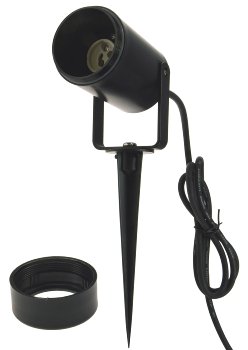 Gartenleuchte "KGL-110", schwarz, 1,5m Kabel+Stecker, GU10-Sockel, IP44