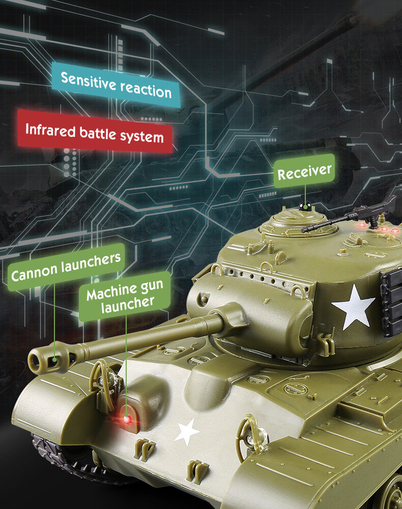 RC Panzer Battle 2er Set - Infrarot Kampfsystem - Gefechtssimulation