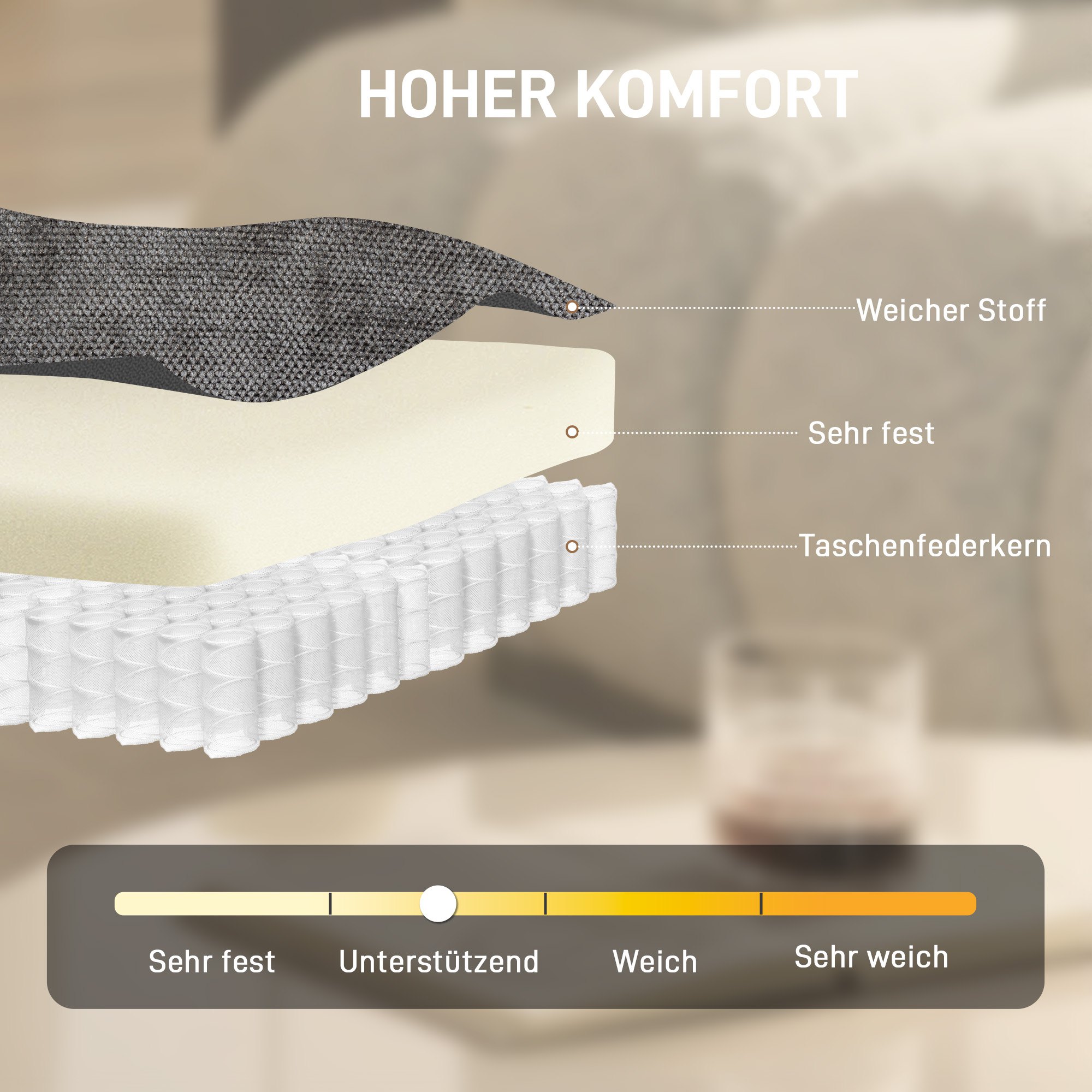 Drehbarer Akzentstuhl, Chenille-Polstersessel mit Lendenkissen, Hohe Rückenlehne, Tiefer Sitz, Dunkelgrau