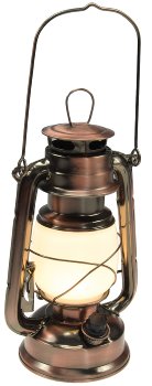 LED Camping Laterne "CT-CL Copper", ØxH 12x23,5cm, 4x AA, warmweiß, dimmbar