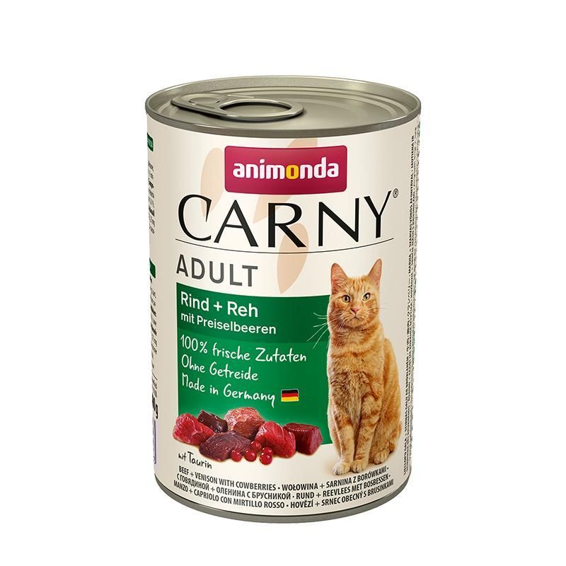 Animonda Cat Dose Carny Adult Rind & Reh & Preiselbeeren - 400 g