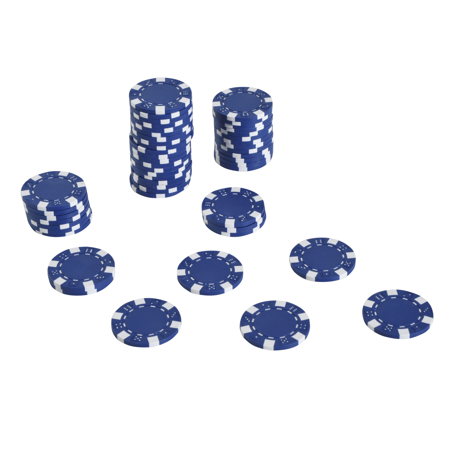 Pokerset, 500 Chips, 2 Kartendecks, 5 Würfel, Aluminium-Koffer, verschließbar