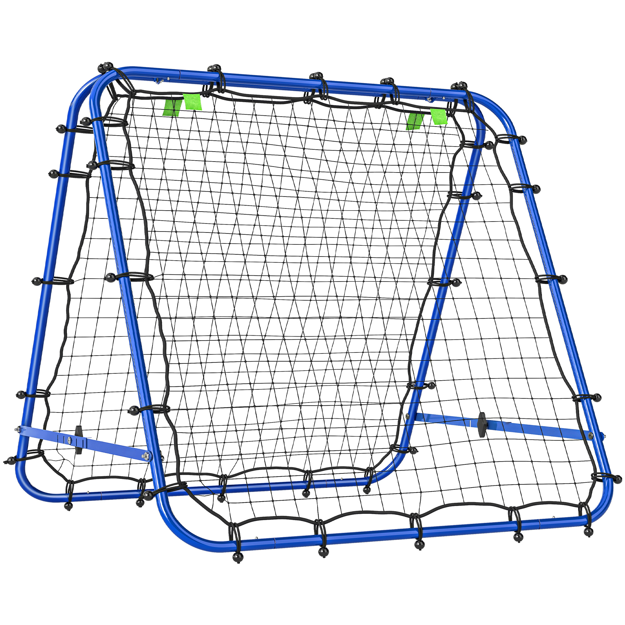 Rebounder für Fußball, verstellbar Prellwand mit 5 Winkelpositionen und Rückprallwand Netz, 100 x 68-95cm Kickback Tor Fußballtor für Jugendliche, Rückprallwand für Handball Training, Blau Rebounder für Fußball, verstellbar Prellwand mit 5 Winkelpositionen und Rückprallwand Netz, 100 x 68-95cm Kickback Tor Fußballtor für Jugendliche, Rückprallwand für Handball Training, Blau