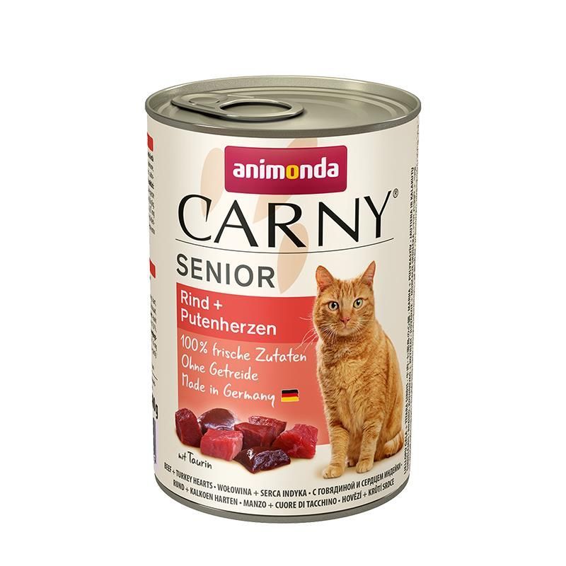 Animonda Cat Dose Carny Senior Rind & Putenherzen - 400 g