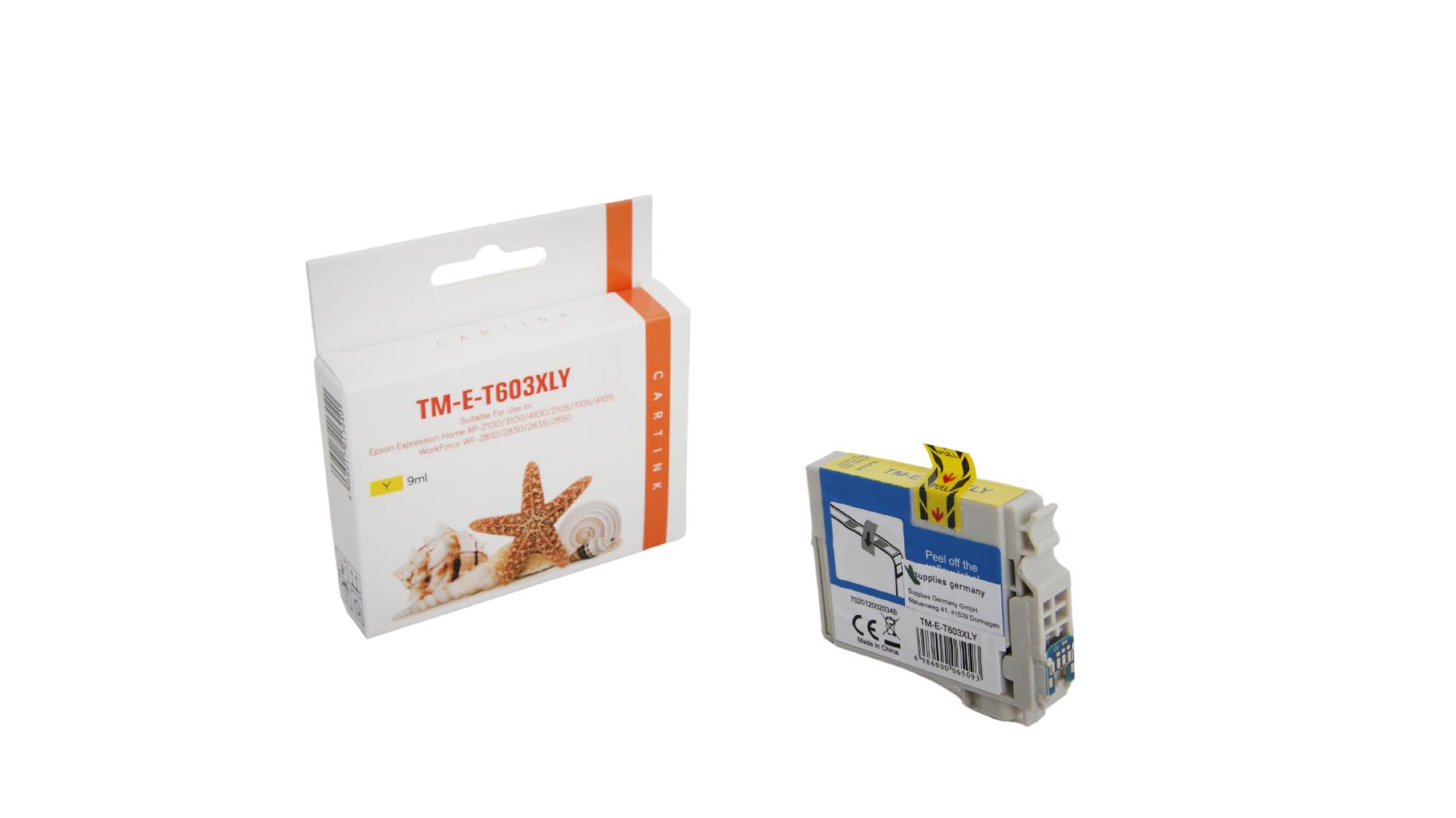 T603XLY alternativ Seestern Tinte yellow für Epson / C13T03A44010 / 9ml / 350 Seiten