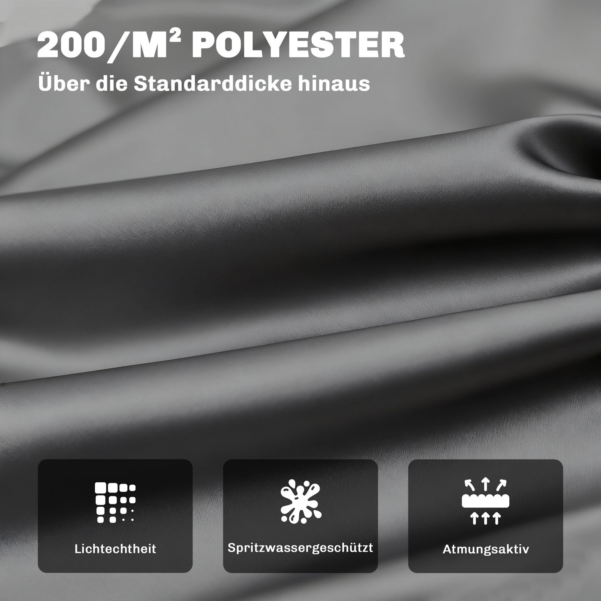 2 Sitzer Bankauflage 100 x 98 x 8 cm Sitzkissen mit Bändern Rückenkissen für Indoor/Outdoor Polster Auflage für Sitzbank Gartenbank Gartenmöbel Hollywoodschaukeln Dunkelgrau