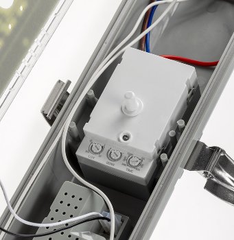 LED Deckenleuchte "HORTA", 60cm, IP65 / HF-Bewegungsmelder, 18W, 1562lm, 4000K