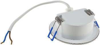 LED-Einbauleuchte "Flat-30 FR-R" 3000K / Ø85x30mm, 5W, 590lm, IP44, rund, poliert
