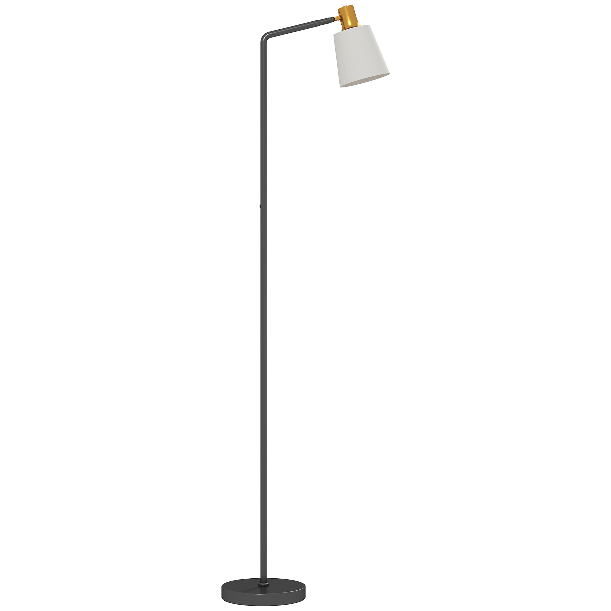 LED Stehlampe Wohnzimmer Stehleuchte mit 350° drehbar Kopf Standleuchte mit 3000K/4000K/6500K Farbtemperaturen Schwarz