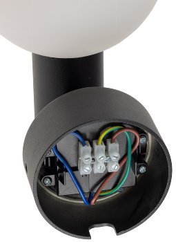 LED Wandleuchte "LAMU" mit PIR-Sensor / IP65, 15W, schwarz, 4000k / neutralweiß