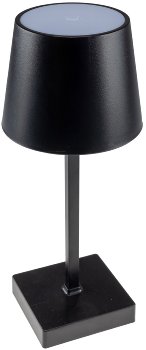 LED Akku Tischleuchte 26cm, dimmbar - USB-C, 160Lumen, 1200mAh, 3000k, schwarz
