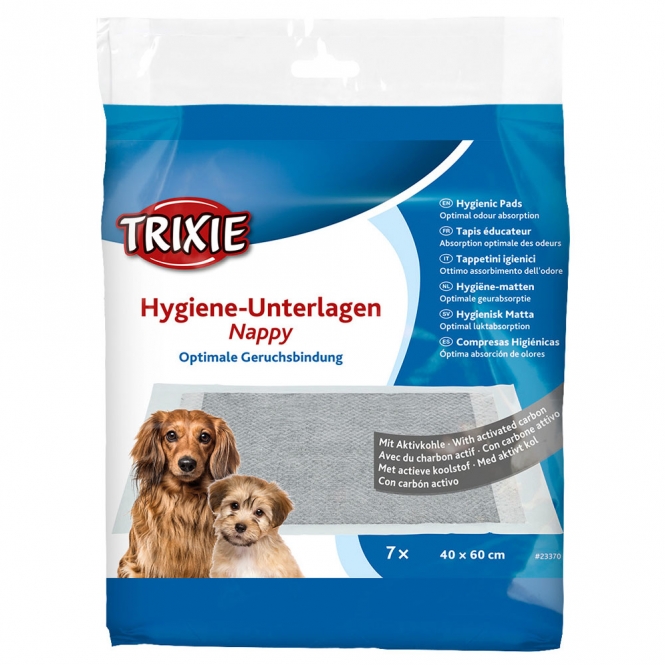 Trixie Hygiene-Unterlage Nappy mit Aktivkohle - 40 x 60 cm / 7 Stück Trixie Hygiene-Unterlage Nappy mit Aktivkohle - 40 x 60 cm / 7 Stück