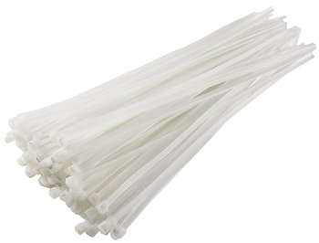 Kabelbinder 368mm x 4,8mm, transparent, 100er Pack, hohe Zugkraft