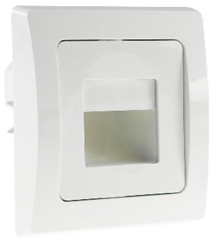 DELPHI LED-Einbauleuchte "COB" weiß / 80x80mm, 3000k, warmweiß, 55 Lumen