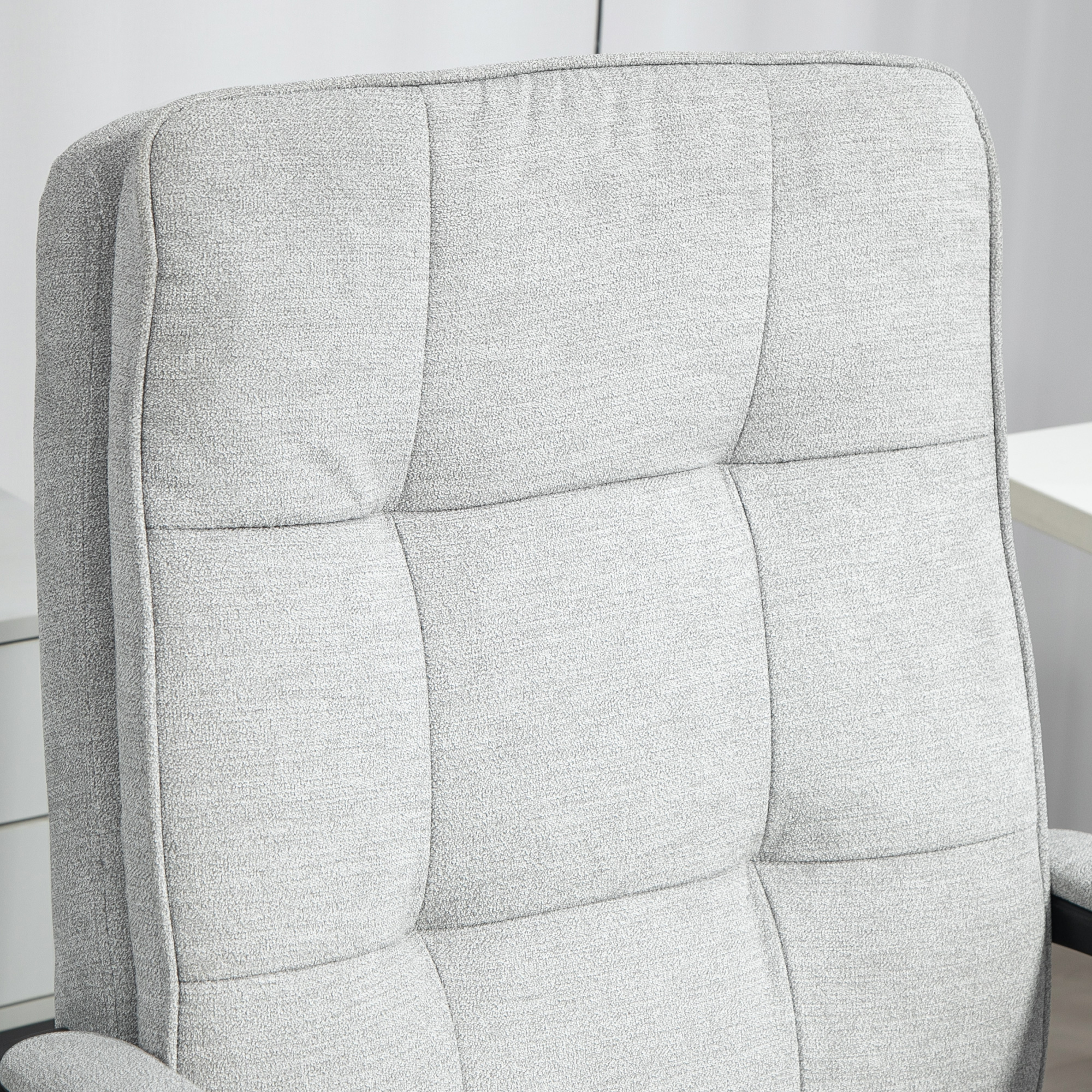 Bürostuhl, Schreibtischstuhl, Kippfunktion, höhenverstellbar, bis 120 kg, Grau