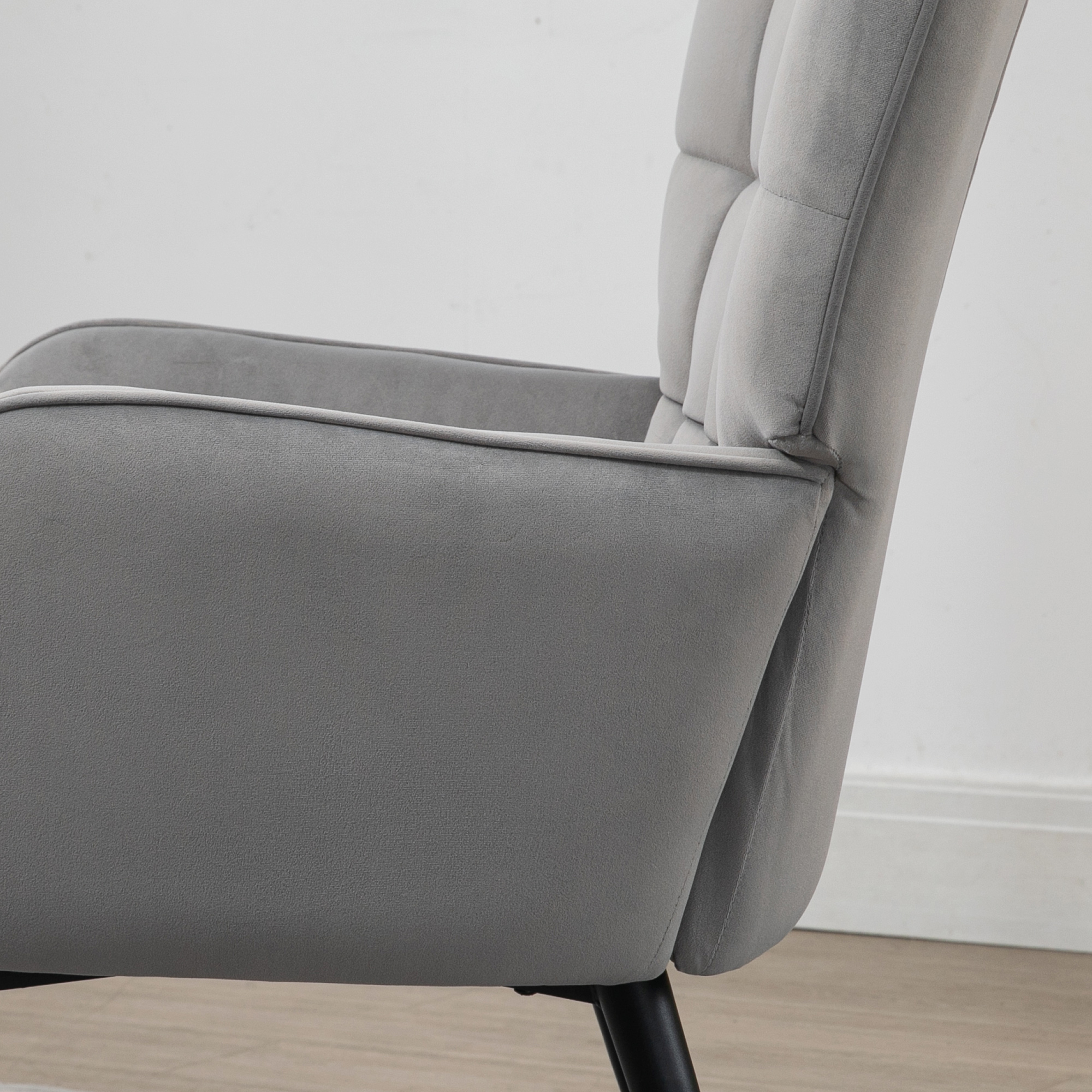 Relaxsessel mit Ottomane bis 120 kg Sessel mit Fußhocker, 2-teiliges Set, Grau