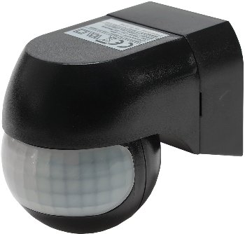 Aufputz Bewegungsmelder "CBM-Slim" 180°, LED geeignet, IP44, 1-800W, schwarz Aufputz Bewegungsmelder "CBM-Slim" 180°, LED geeignet, IP44, 1-800W, schwarz