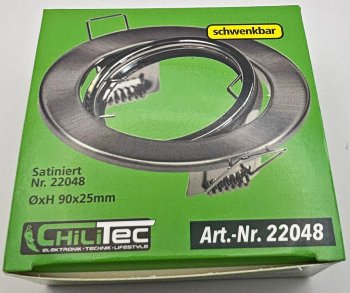 Einbaustrahler "ST-88 Eco" schwenkbar / für 50mm Leuchtmittel, Chrom matt