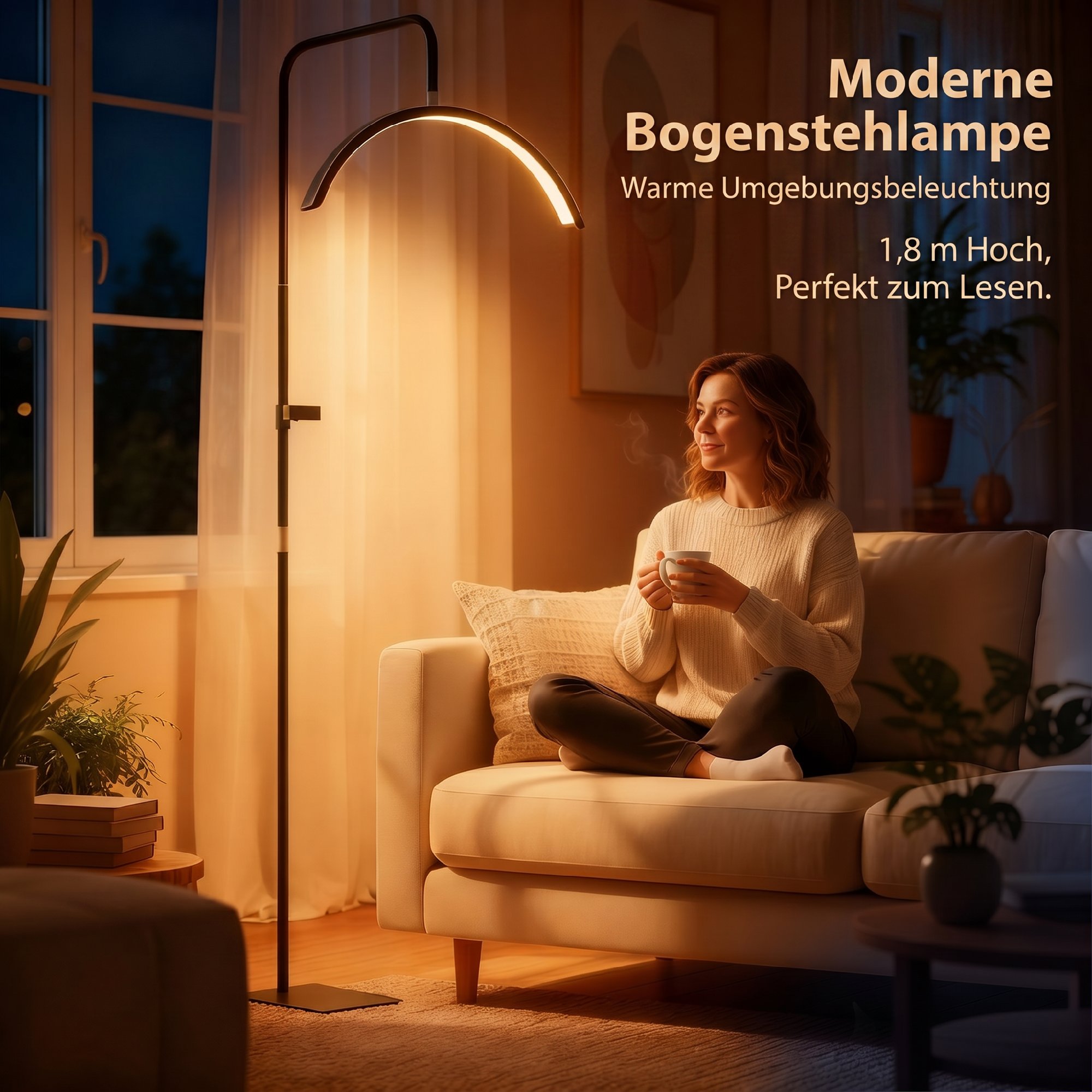LED Halbmond Wimpern Lampe mit Telefonhalter 350° Drehbar Beauty-Ringlicht Warme Lampe mit Einstellbar Höhe