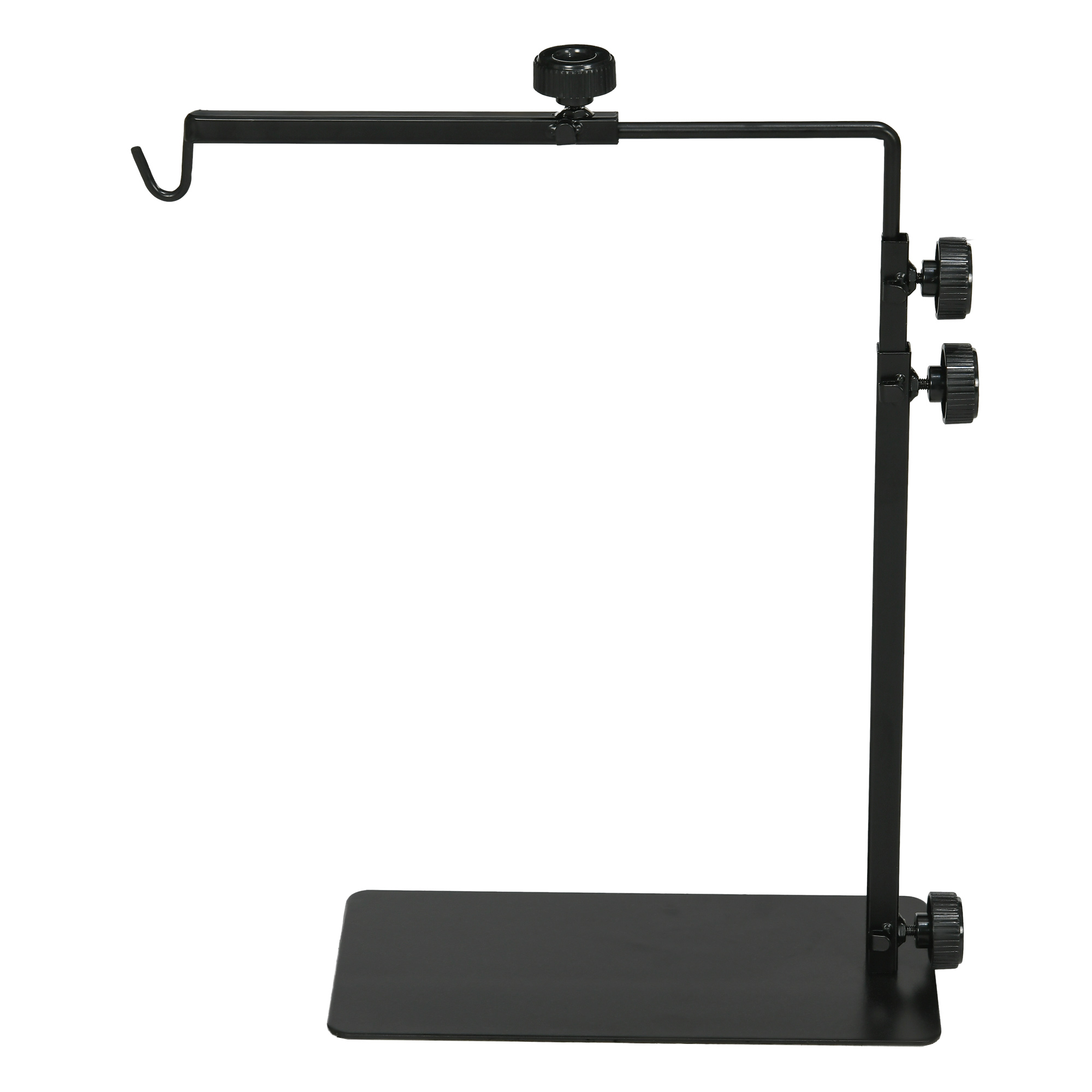 Wärmelampenständer für Terrarrien, höhenverstellbar, 40x15x95cm, Schwarz