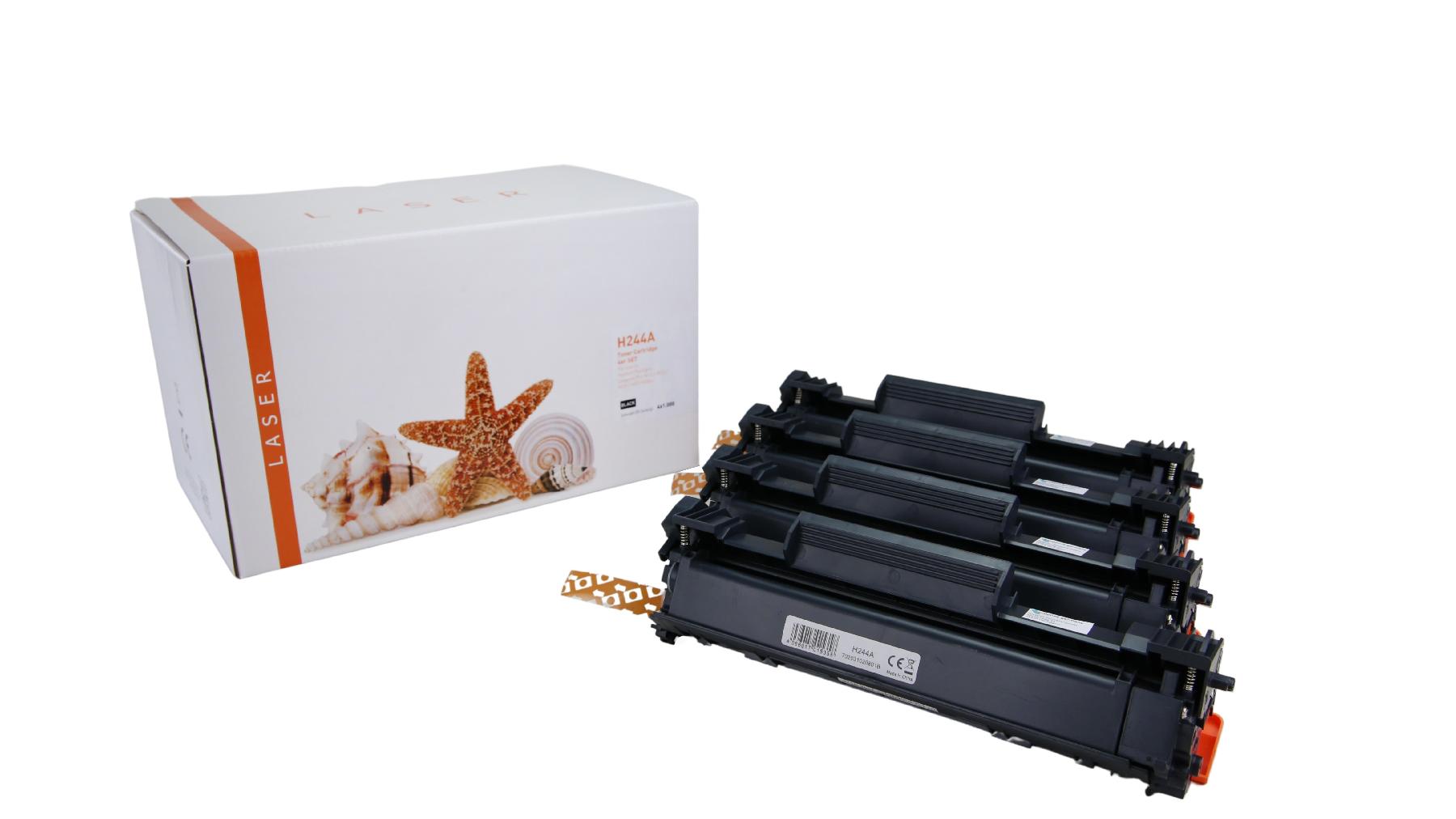 4er Set CF244A alternativ Toner black für HP / CF244A / 4x1.000 Seiten