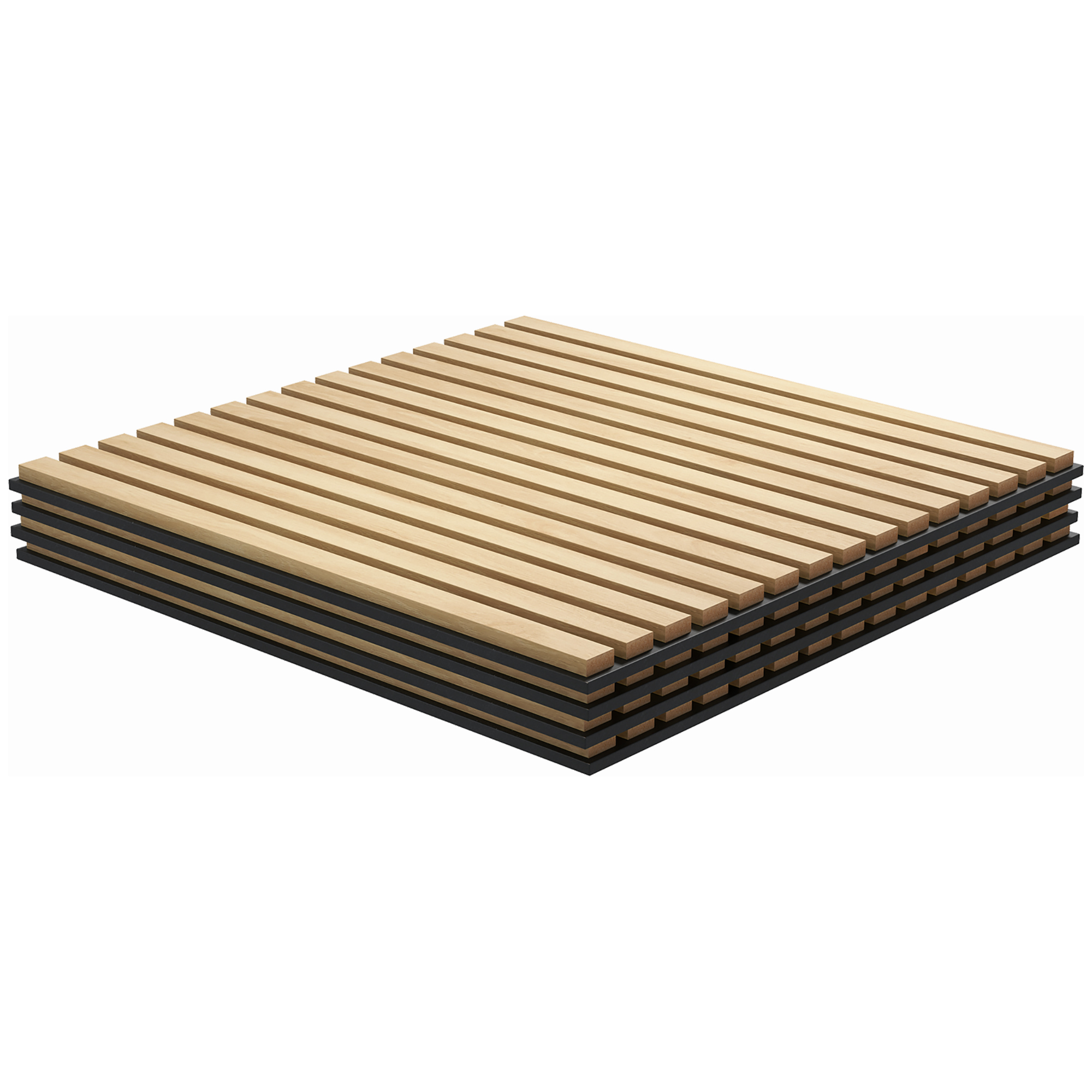 Akustikpaneel, Schallabsorption, DIY Lamellenwand, MDF & Polyester, einfache Installation, Eiche