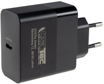 Stecker-Netzteil mit USB-C "CTN-PD65", In 100-240V~, Out 5,0V/9,0V/12,0V=, 65W