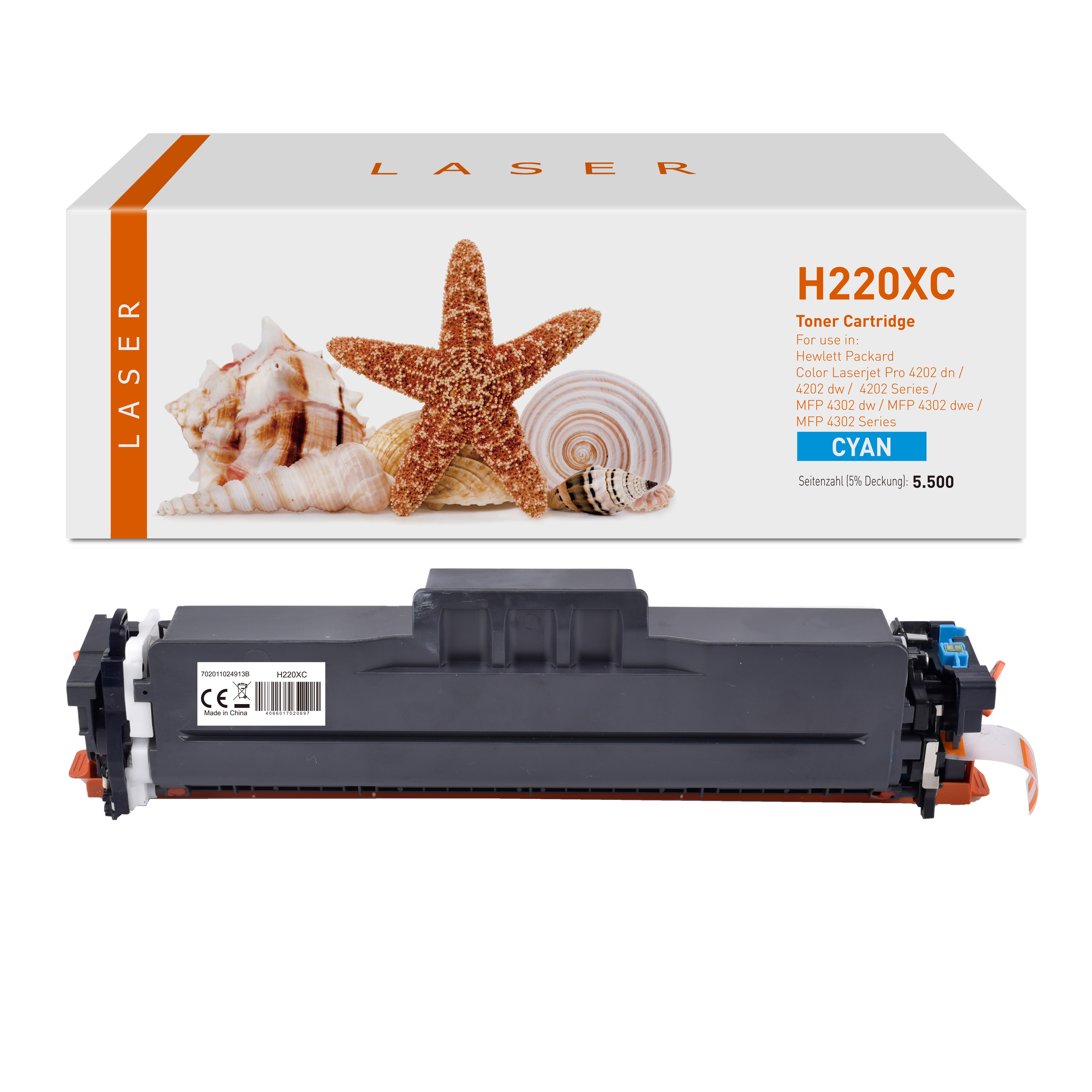 220XC alternativ Toner Cyan für HP / W2201X / 5.500 Seiten 220XC alternativ Toner Cyan für HP / W2201X / 5.500 Seiten