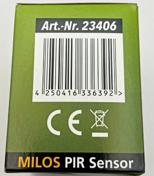 MILOS Bewegungsmelder 160°, anthrazit / LED geeignet,  250V~, Unterputz, 2-Draht