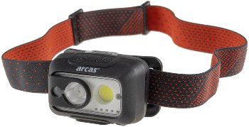 LED Akku-Stirnlampe 6W+3W, mit Gestensteuerung