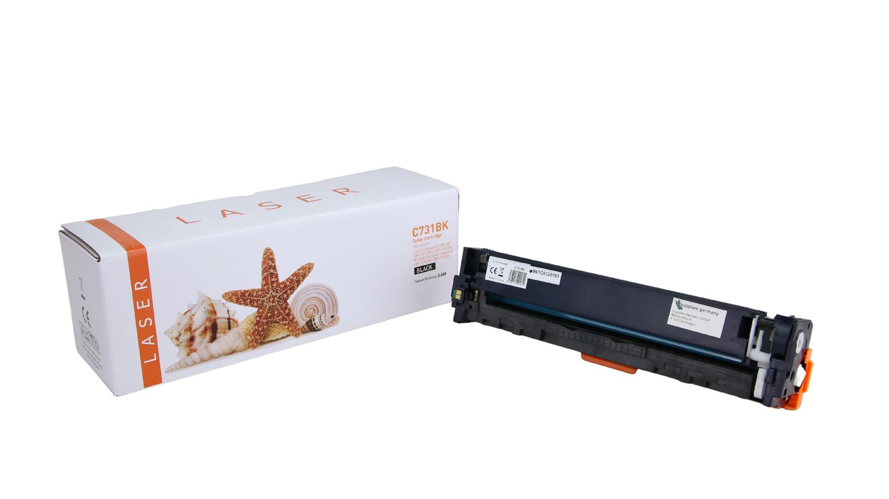 731schwarz alternativ Toner schwarz für Canon  / 731H / 2.400 Seiten